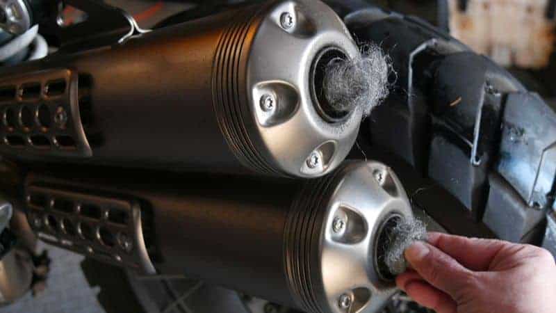 Motorcycle Exhaust Blocking