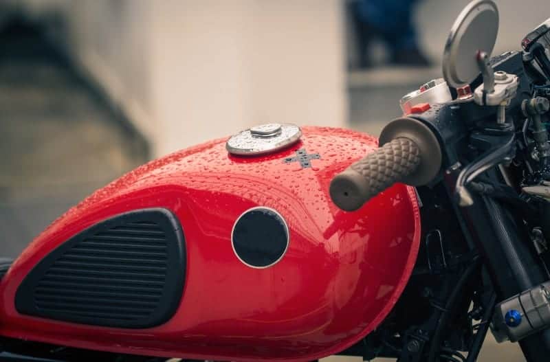 Motorcycle in Rain