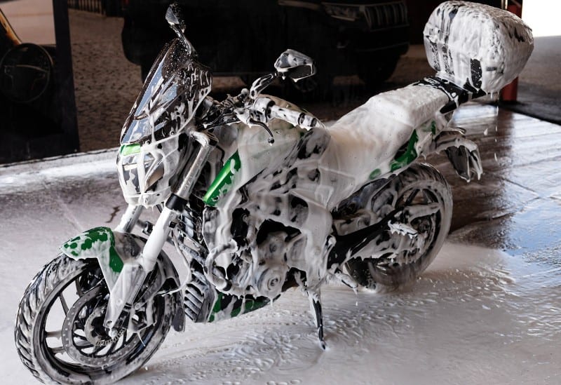 Washing Motorcycle