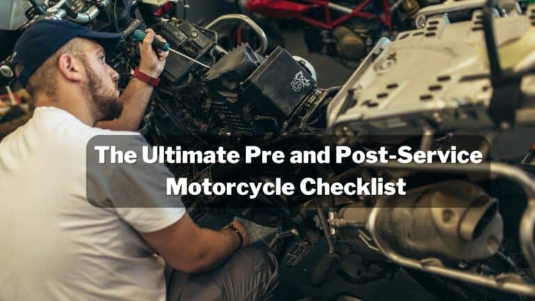 24 Things to Check Before and After Servicing a Motorcycle
