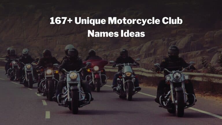 167+ Unique Motorcycle Club Names Ideas in 2023