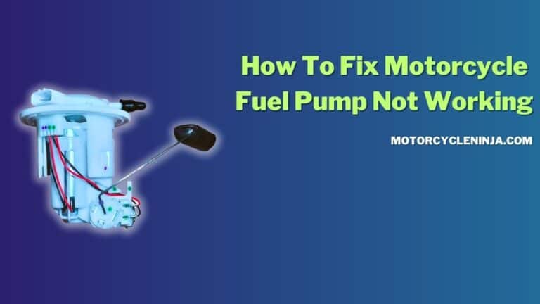 Motorcycle Fuel Pump Not Working? (Try These 5 Fixes!)