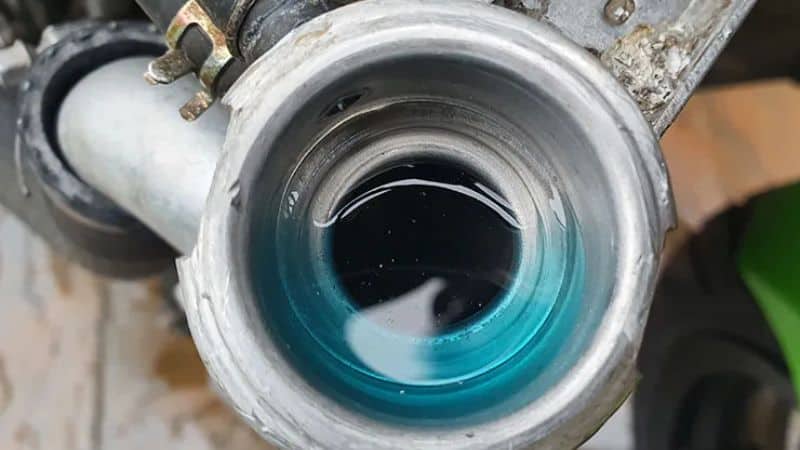 Motorcycle Radiator Coolant Filled